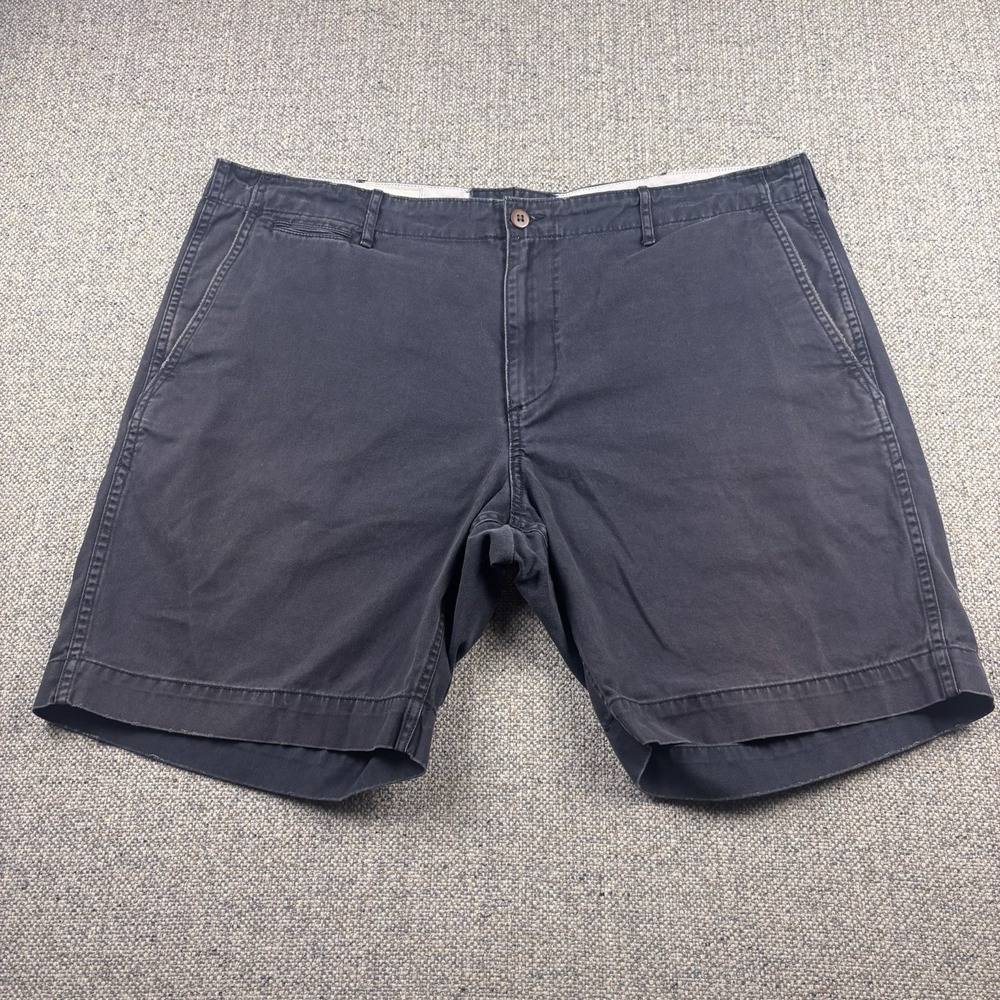 Denim & Supply Ralph Lauren Mens 42 Navy Blue Chino Shorts Cotton Flat Front